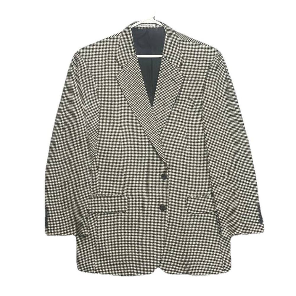 Today's Man Blazer 42R Herringbone England Super Fine All‎ Wool London Heritage